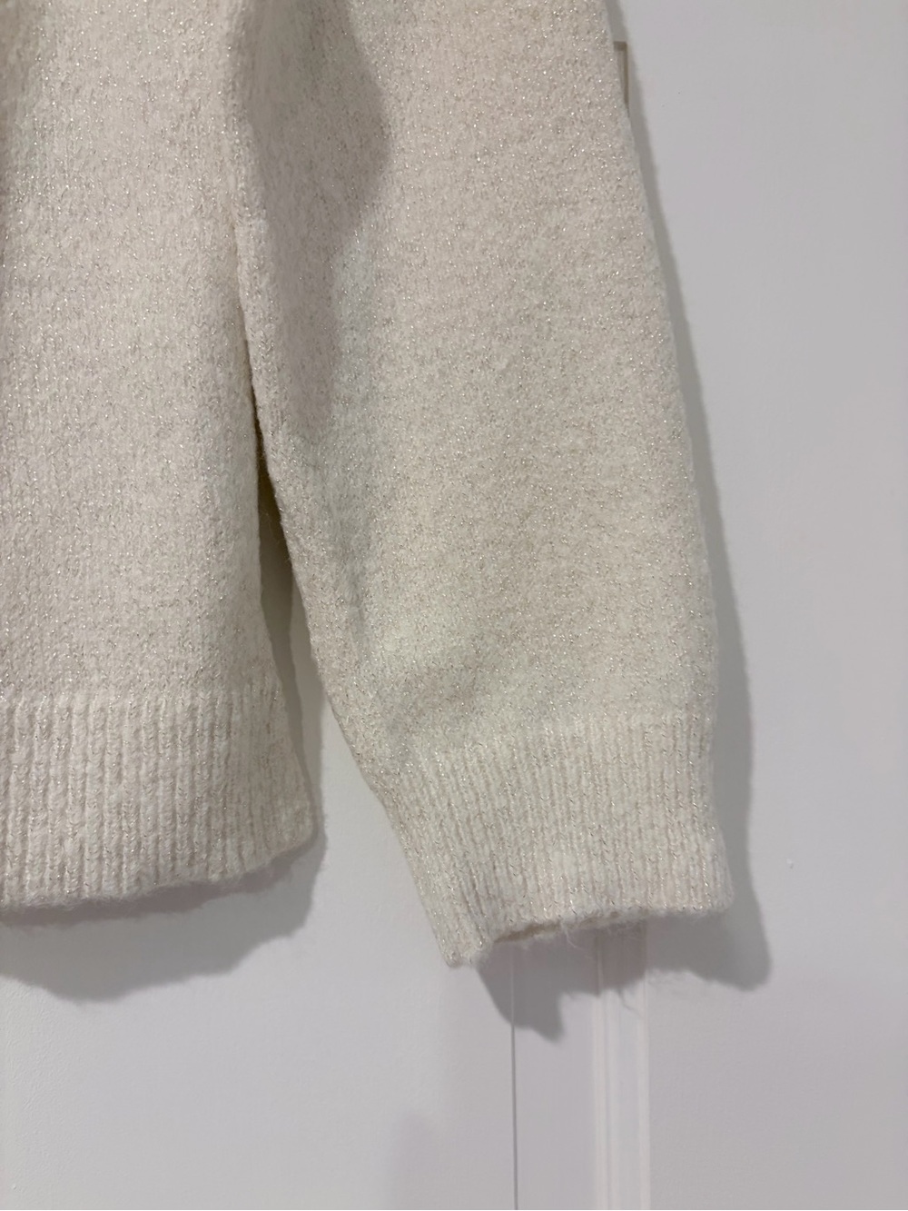Place Cream Sweater with Pink Sequin 'Beautiful' Graphic - Picture 6 of 7